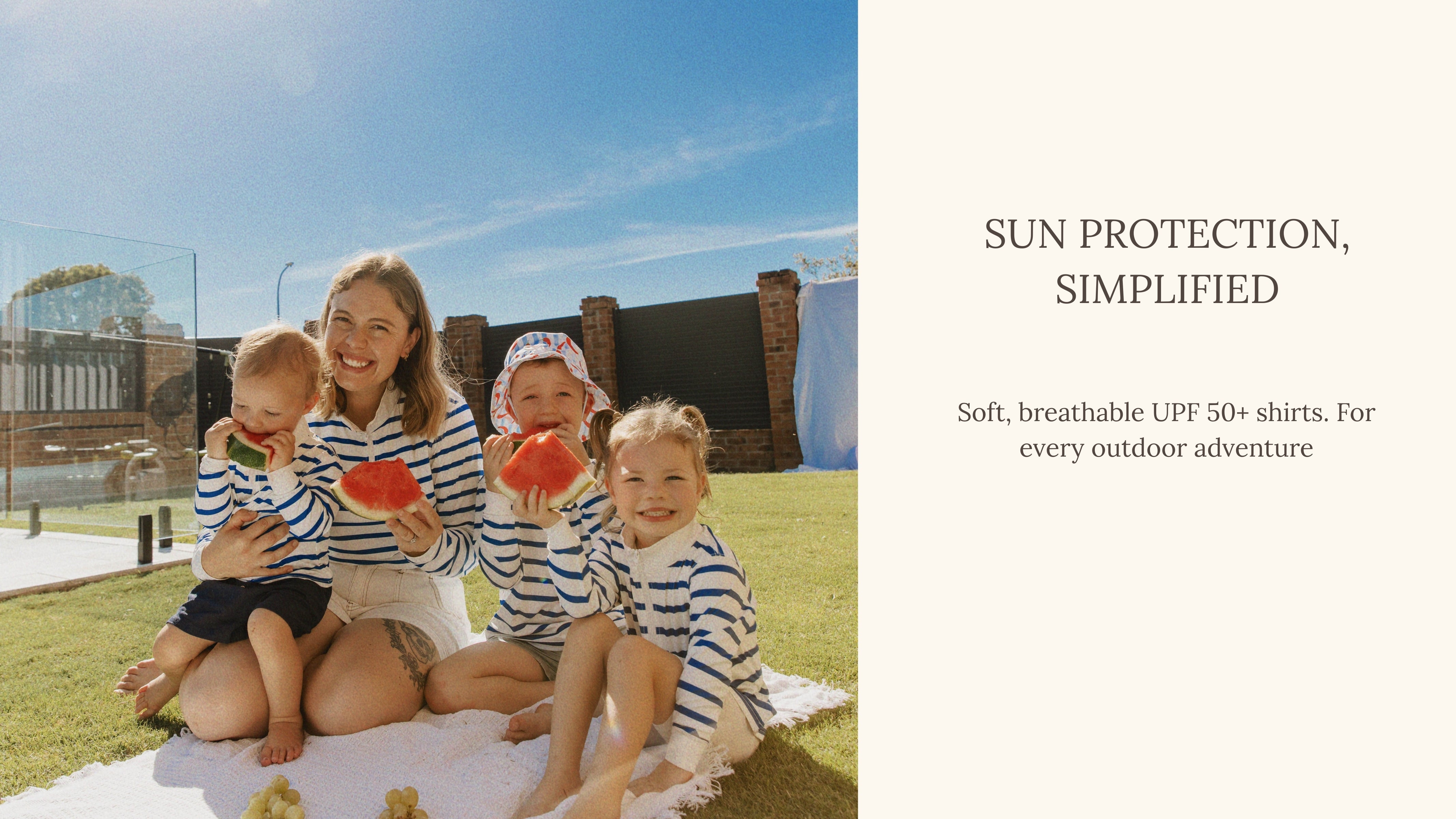 Sunwear for woman and kids